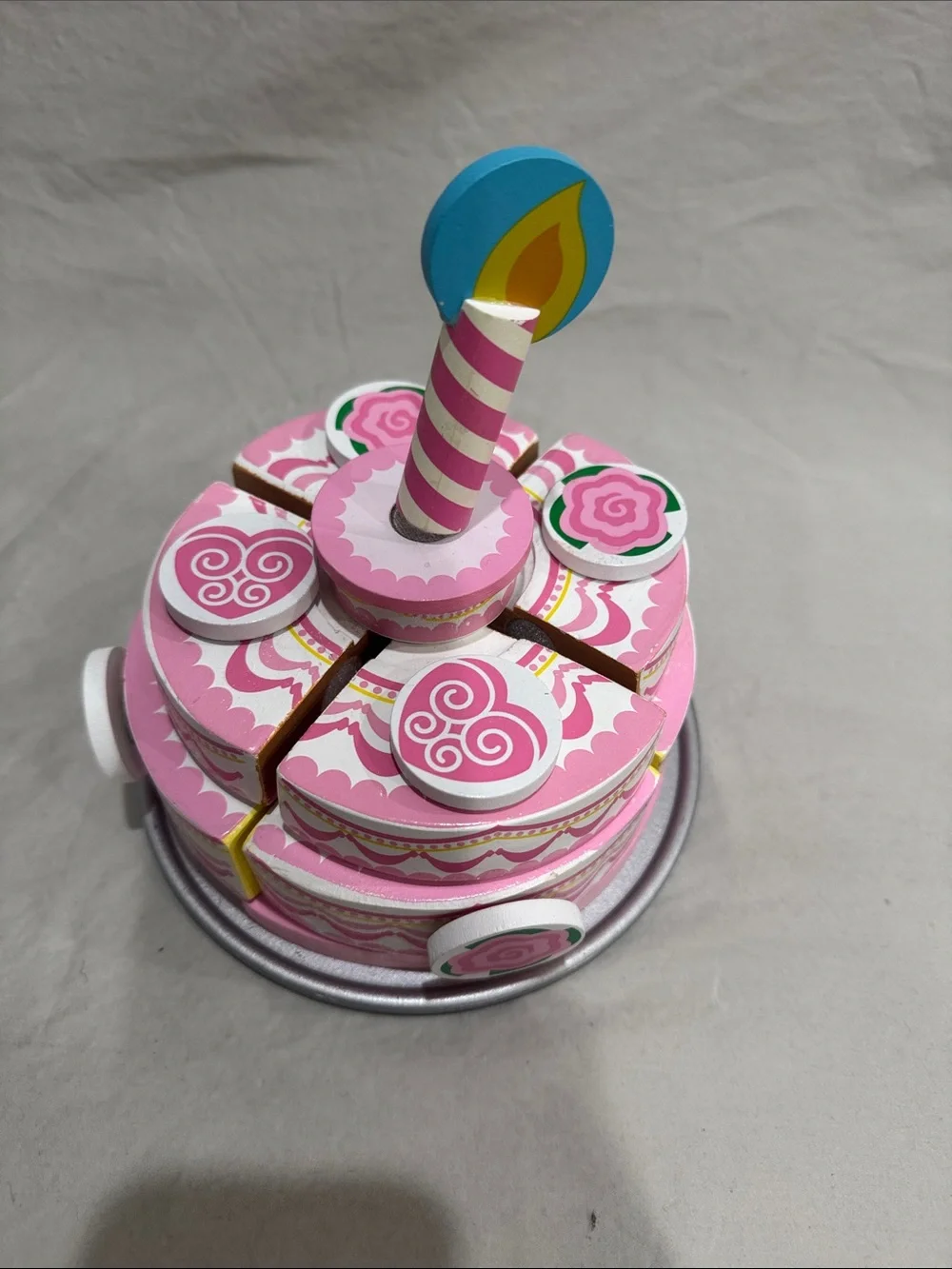 Melissa & Doug Wooden Triple Layer Party Cake toy